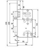 Zimmertr Einsteckschloss TK10