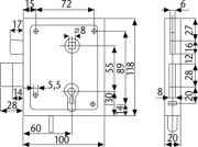 Abus Aufschraubschloss ASS HF - BB