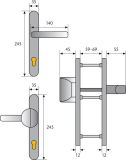 Abus Schutzbeschlag SRG92 ZS