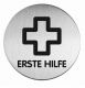 Edelstahlschild Erste Hilfe 83mm/0,2mm